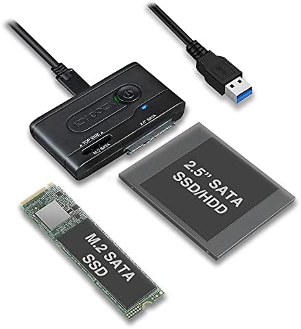 עגינה ICY USB 3.2 GEN 2 10GBPS עד 2.5 SATA SSD/HDD & M.2 NVME/SATA SSD מתאם | EZ-ADAPTER MB104U-1SMB